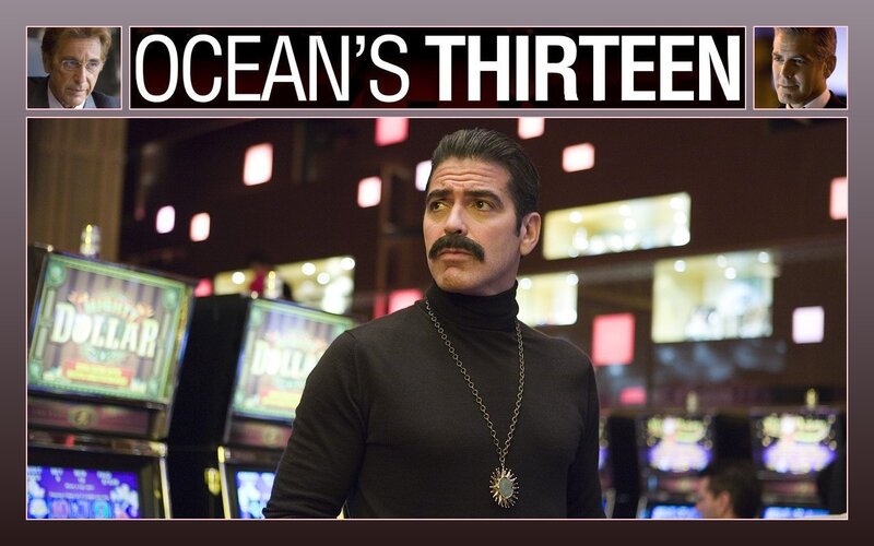 Man with Mustache in Casino