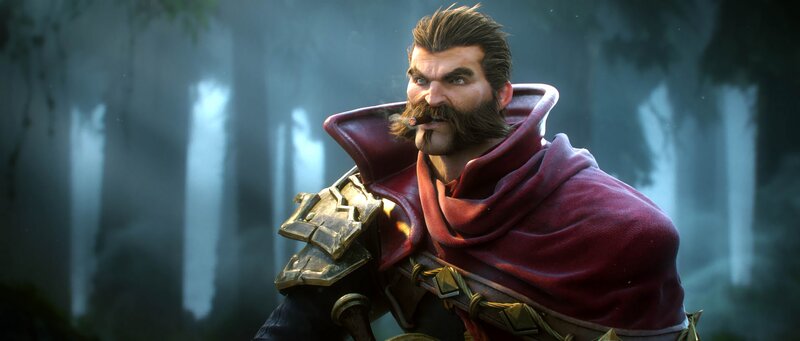 Man with Mustache in Cloak