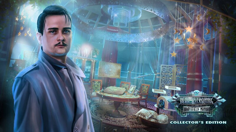 Man with Mustache in Room