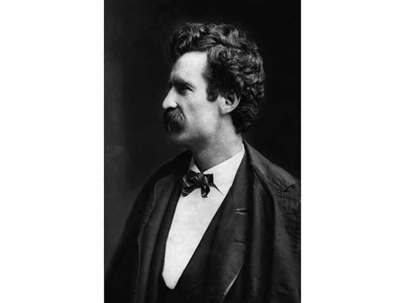 Man with Mustache in Suit — Black, Serious