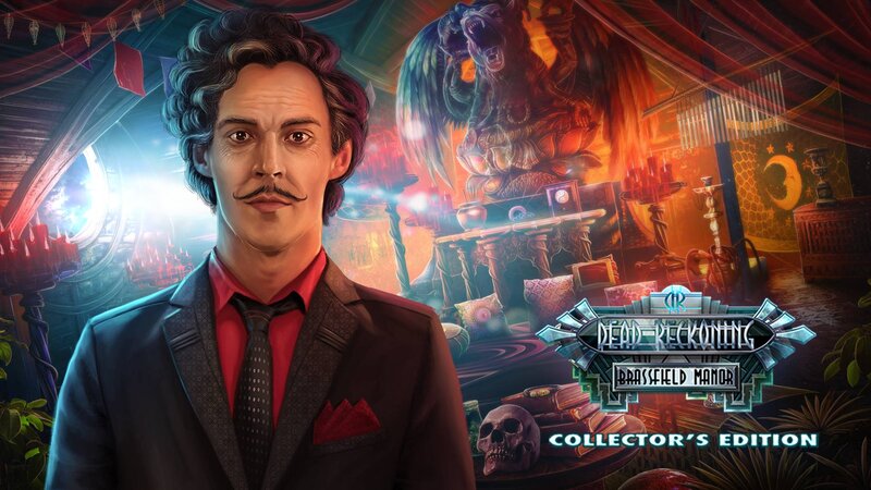 Man with Mustache in Suit — Blue