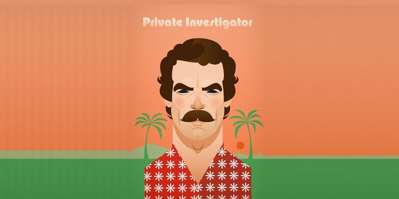 Man with Mustache — Orange