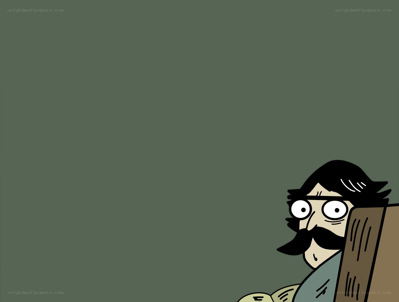 man with mustache reading book