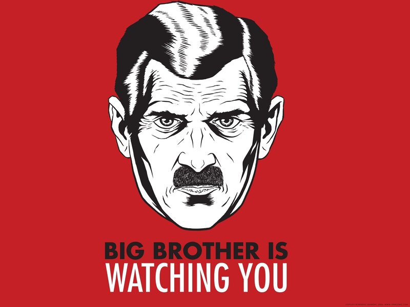 Man with Mustache — Red