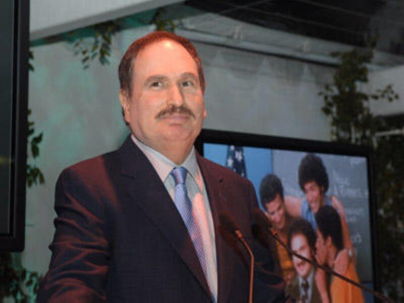Man with Mustache Speaking