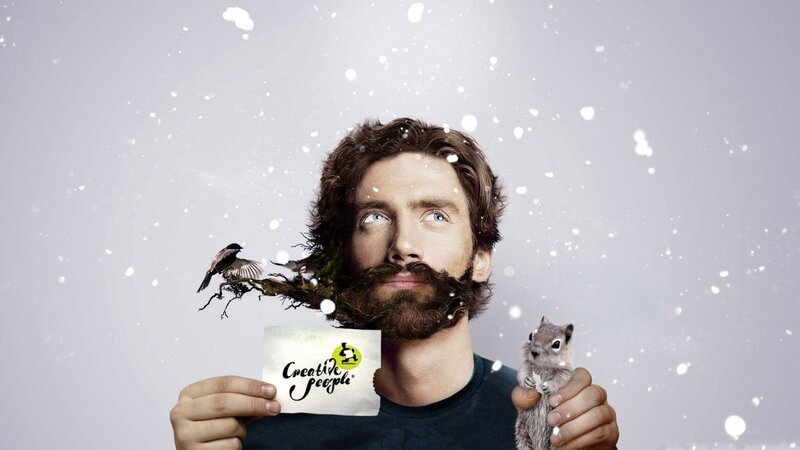 man with nature in beard