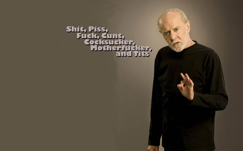 Man with offensive text