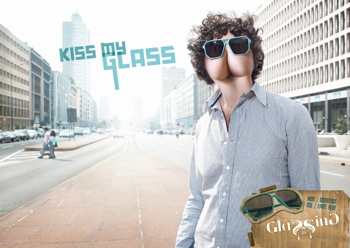 man with oversized sunglasses