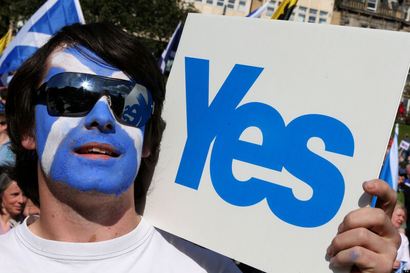 Man with Painted Face — Blue