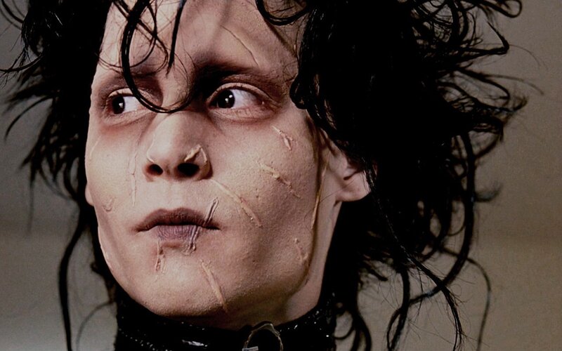 Man with Pale Makeup — Black, Dramatic, Photograph, Wet Hair