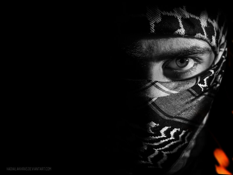Man with Patterned Headscarf