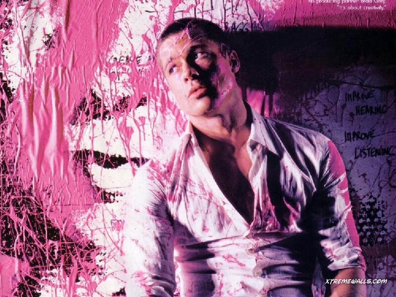 Man with Pink Paint