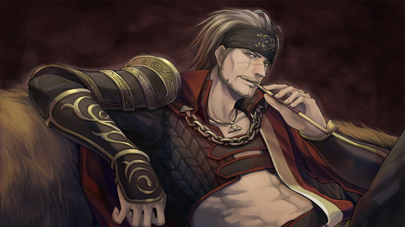 Man with Pipe and Armor