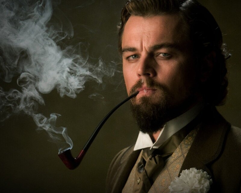 Man with Pipe and Beard — Brown, Dramatic, Photograph