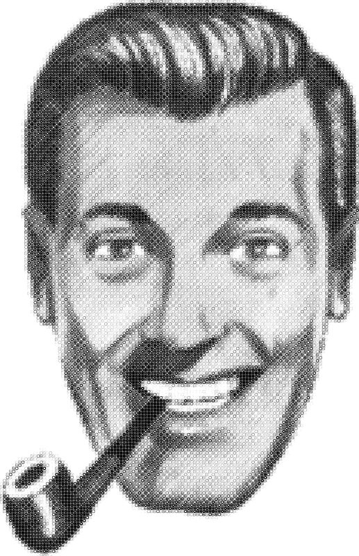 man with pipe portrait