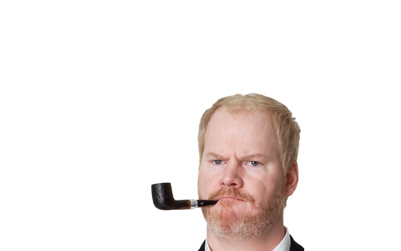 Man with Pipe — White