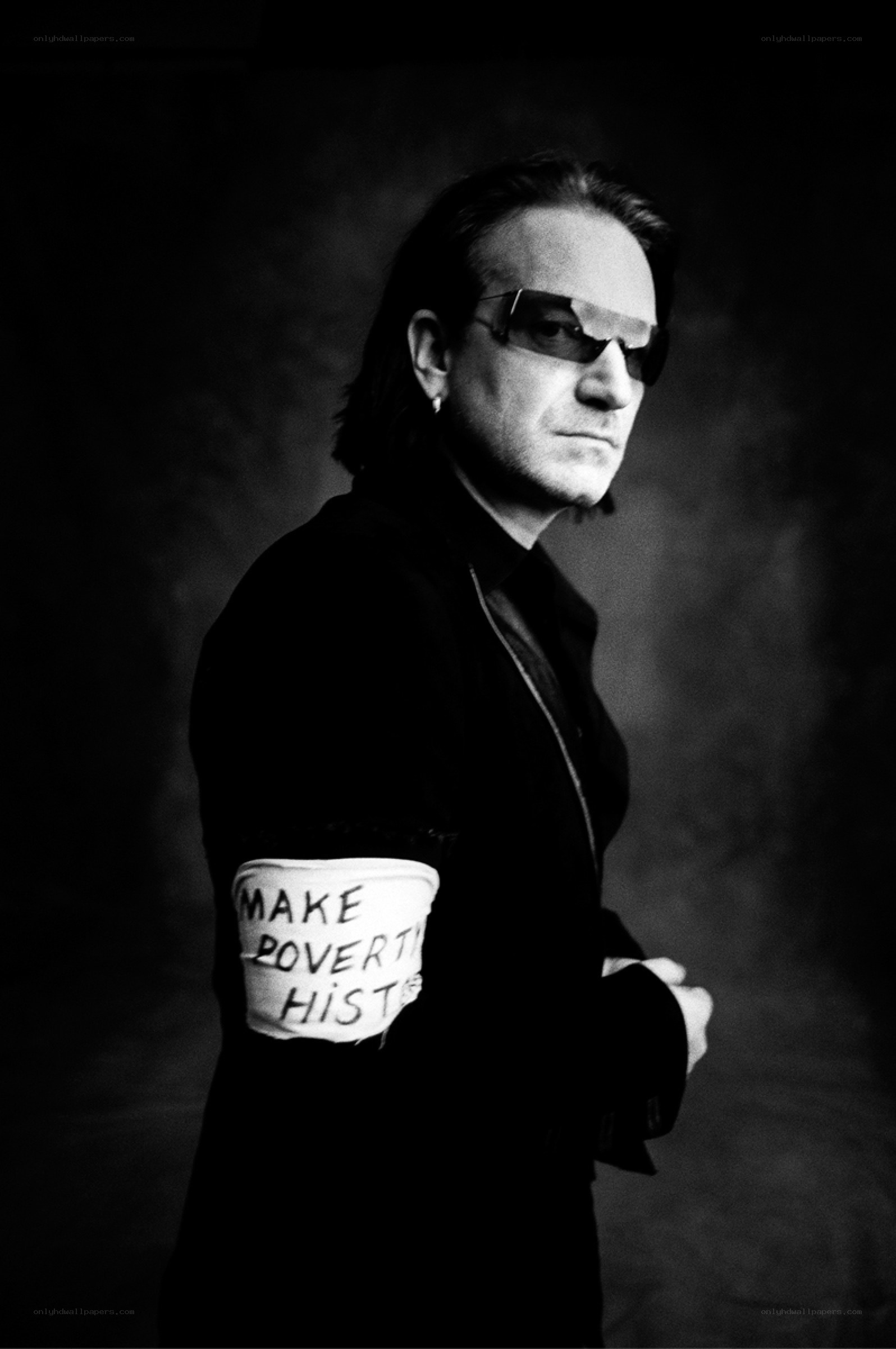 Man with protest sign