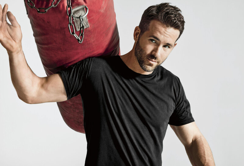 man with punching bag