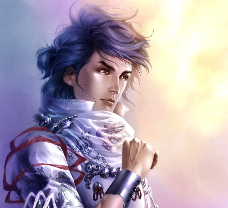 Man with Purple Hair