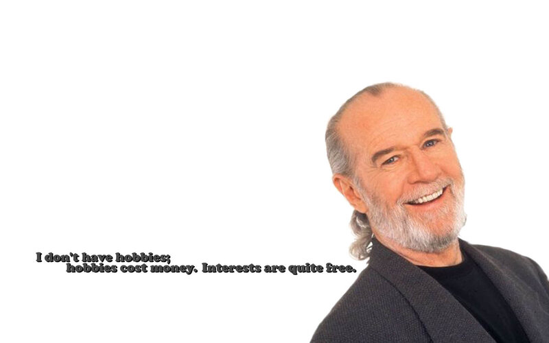 man with quote about hobbies