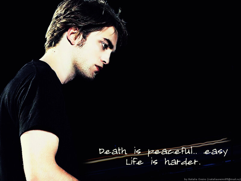 man with quote on dark background