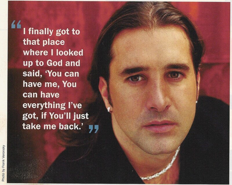 man with quote on red background