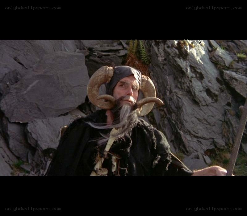 man with ram horns
