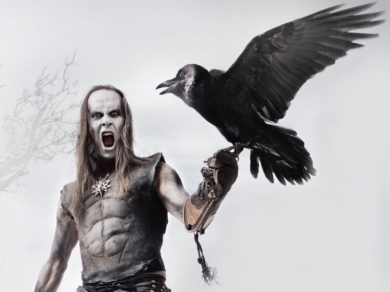 Man with Raven on Arm