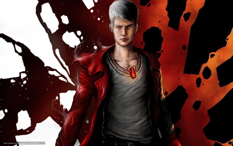 Man with Red Eyes — Dramatic, Digital Art, Red Coat
