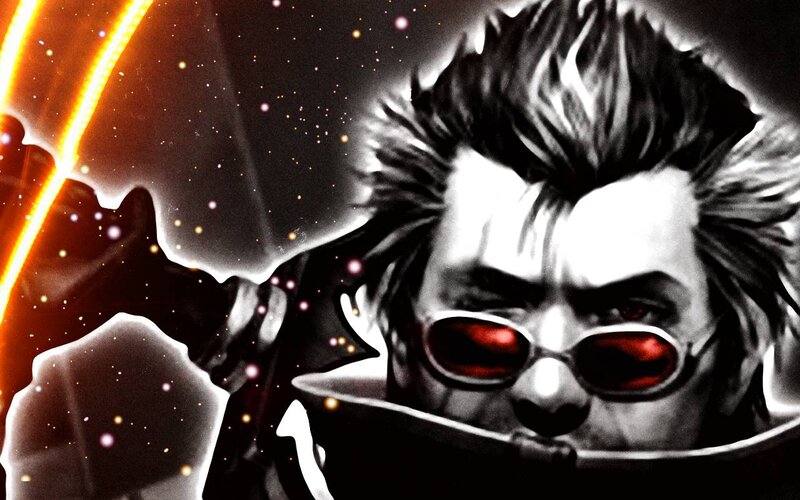 Man with Red Glasses — Black
