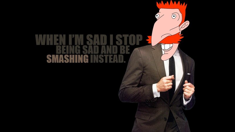 Man with Red Hair — Black, Humorous