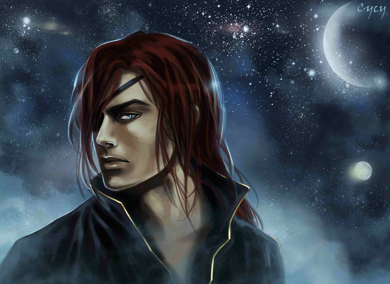 Man with Red Hair — Blue, Dramatic