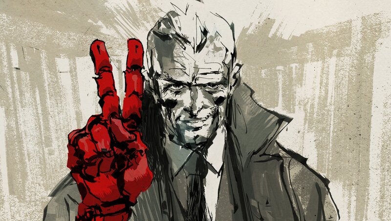 Man with Red Hand — Dramatic