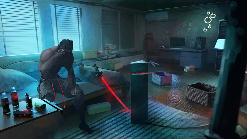 Man with Red Sword