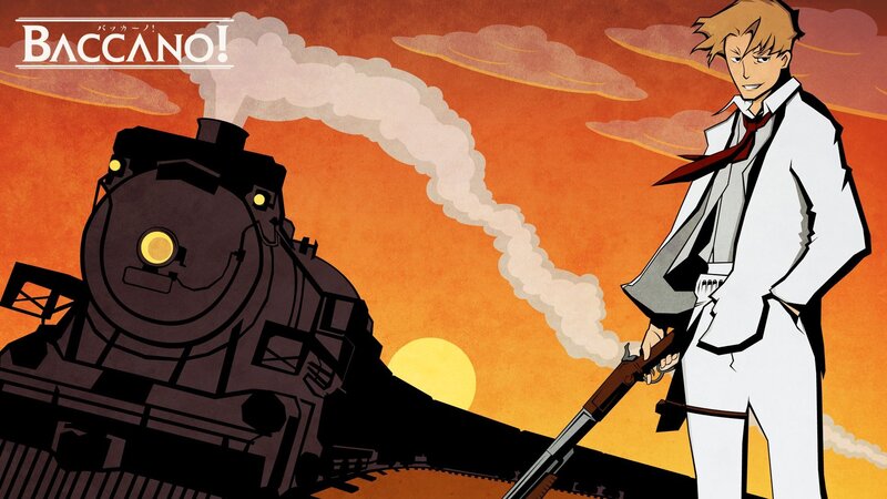 Man with Rifle and Train
