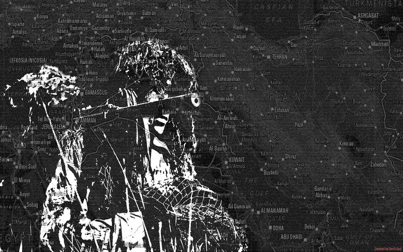Man with Rifle — Black