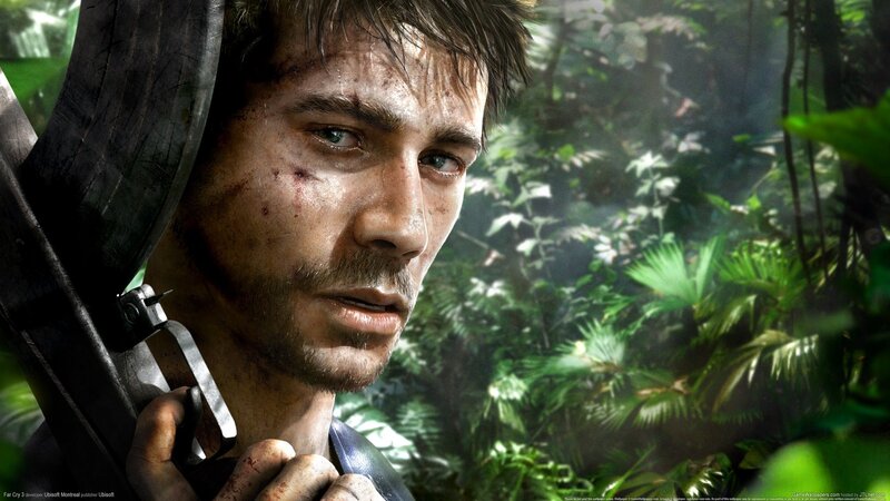 Man with Rifle in Jungle — Green