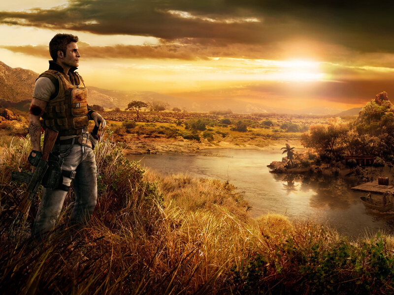 Man with Rifle on Hill