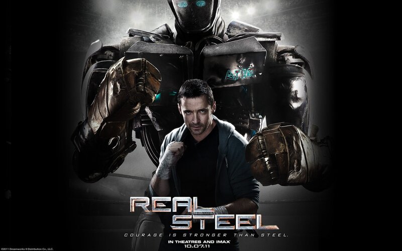 Man with Robot Behind — Black, Dramatic, Photograph, Boxing Gloves