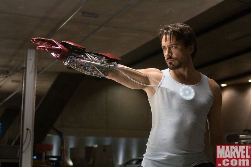 Man with Robotic Arm — White