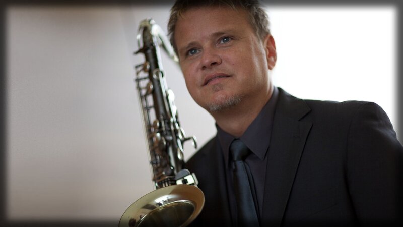 Man with Saxophone — Black