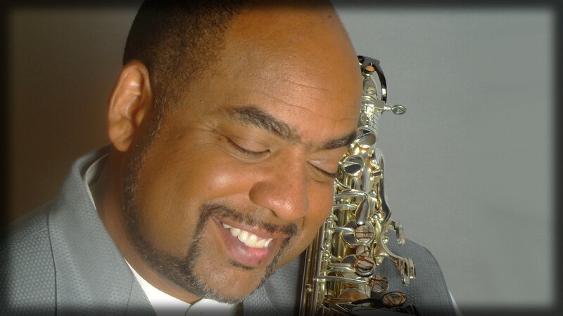 Man with Saxophone — Gray