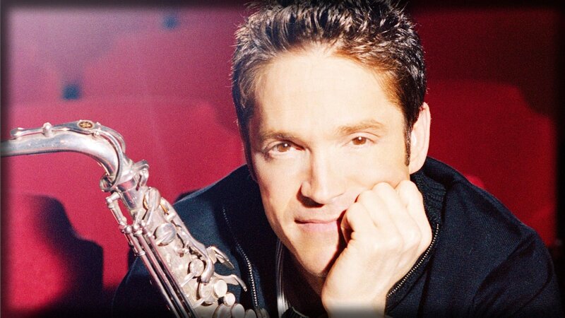 Man with Saxophone — Red