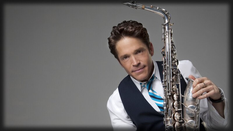 man with saxophone