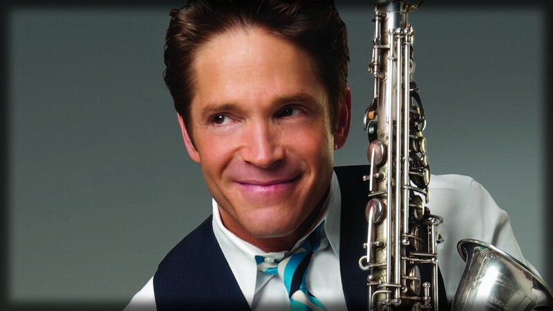 Man with Saxophone — White