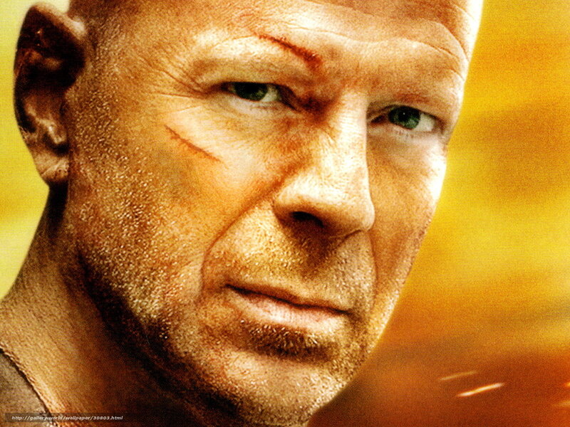 Man with Scar on Face — Yellow