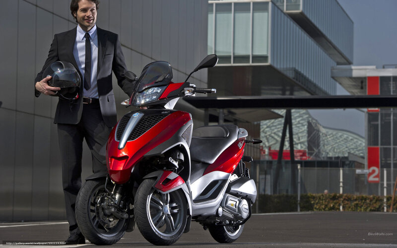 Man with Scooter — Red, Professional