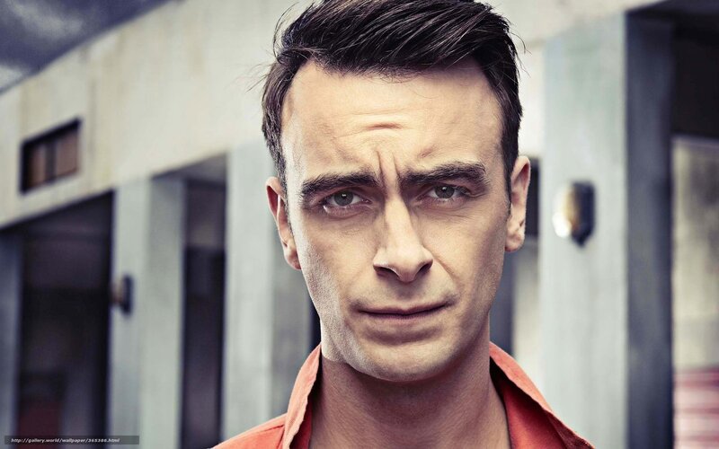 Man with Serious Expression — Orange