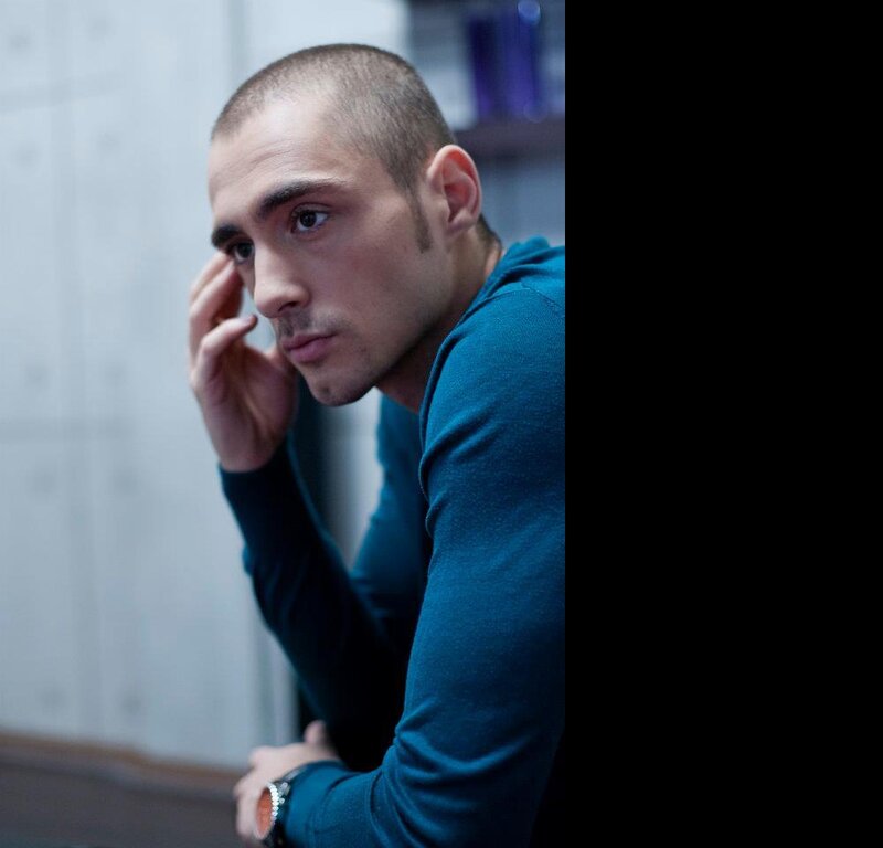 Man with Shaved Head — Blue