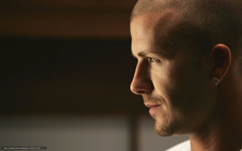 Man with Shaved Head — Brown, Dramatic, Photograph, Earring, Side Profile